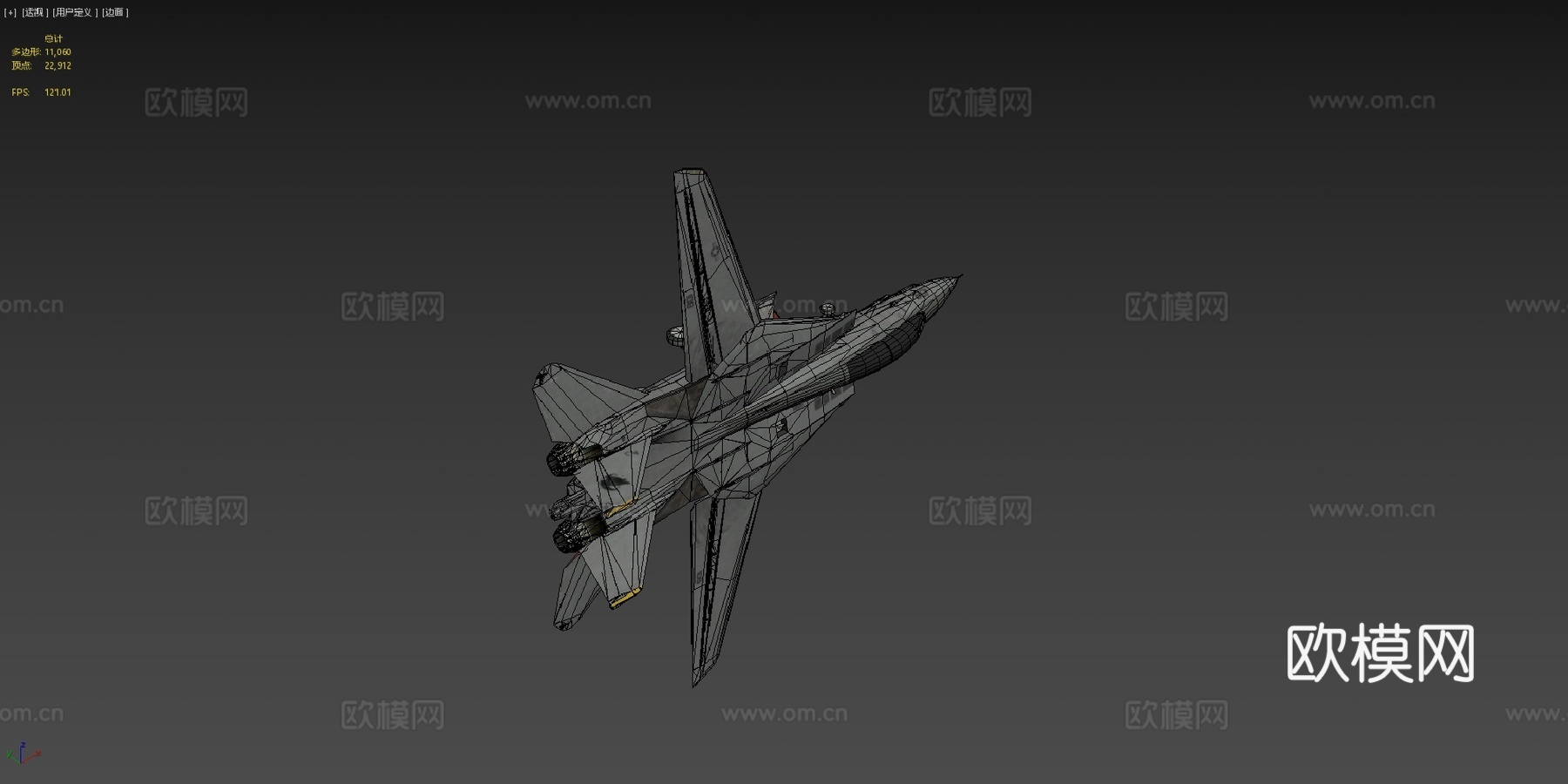 F14雄猫壮志凌云起落架放下可版3d模型下载（渲染图4）