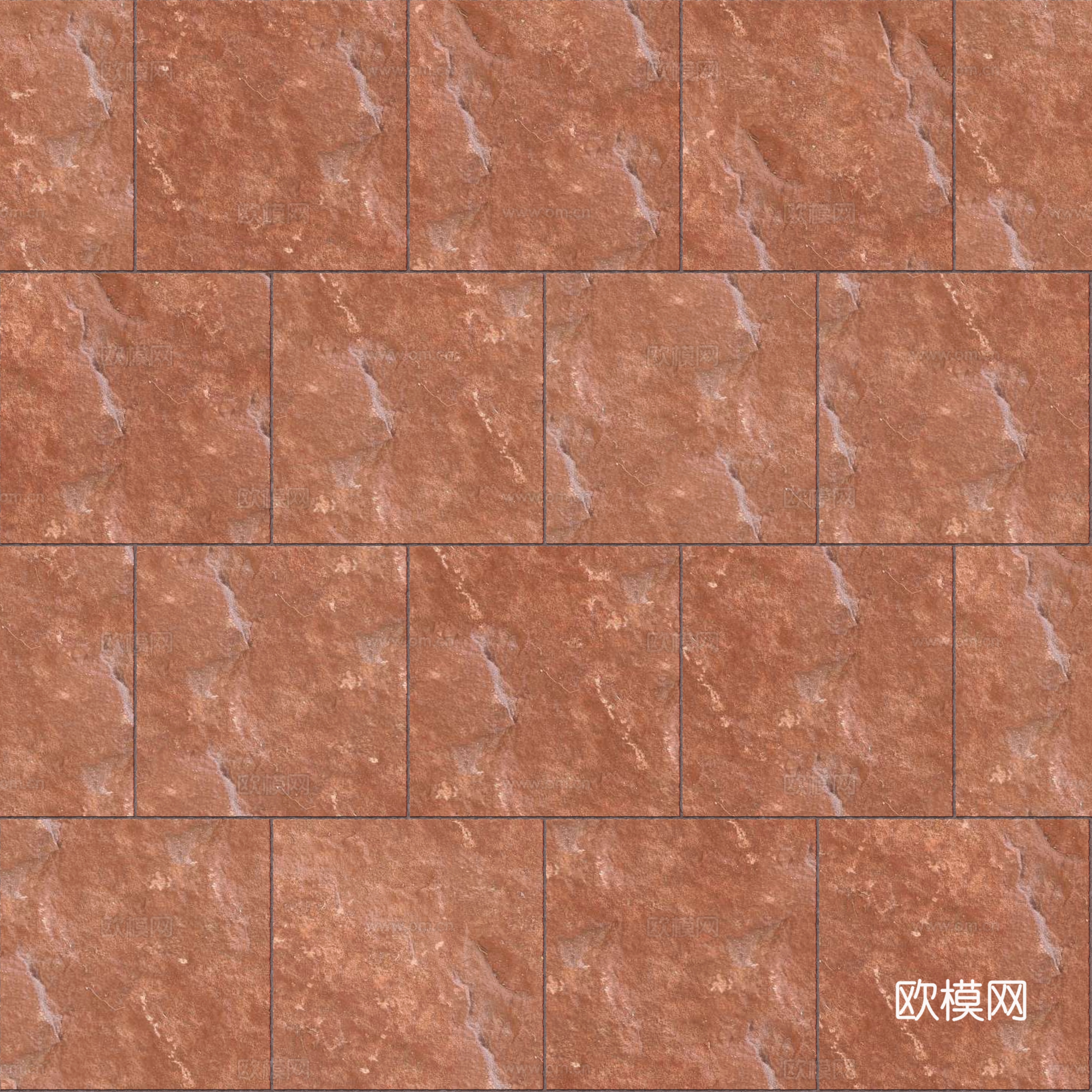 暗红色红色砂岩-方形错缝-横向27