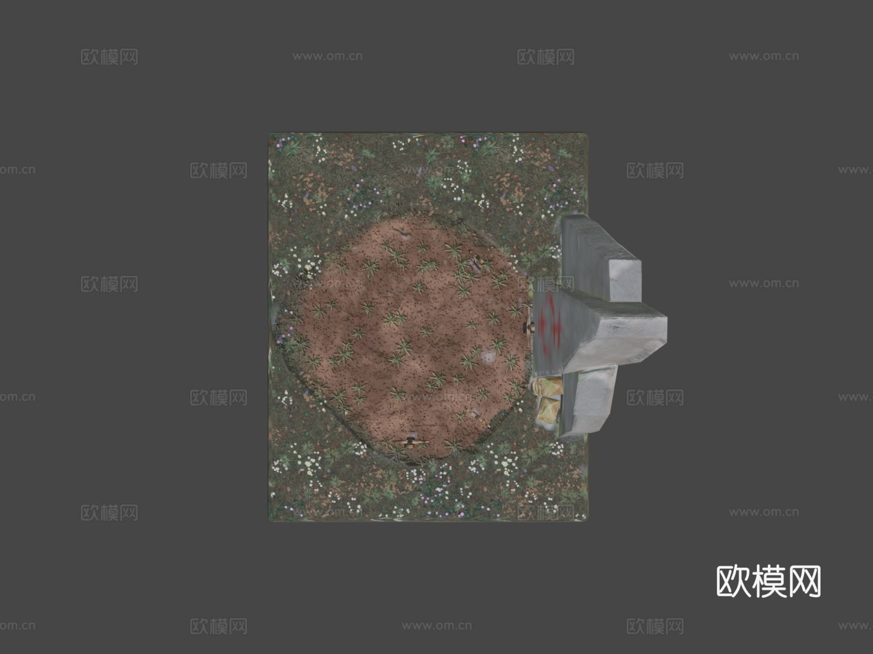 陨落剑士纪念碑3d模型下载（渲染图8）