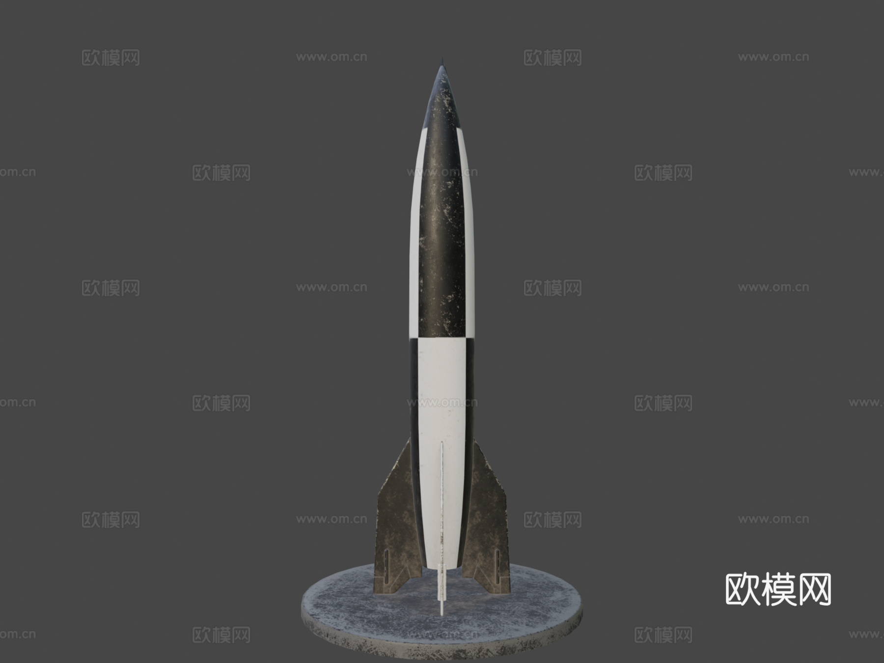 A4V2火箭3d模型下载（渲染图6）