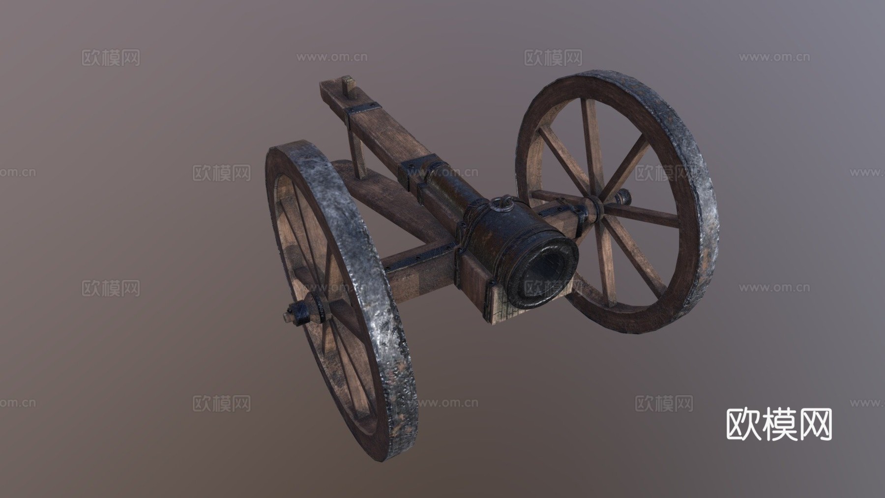 炮CG模型3d模型3d模型下载（渲染图1）
