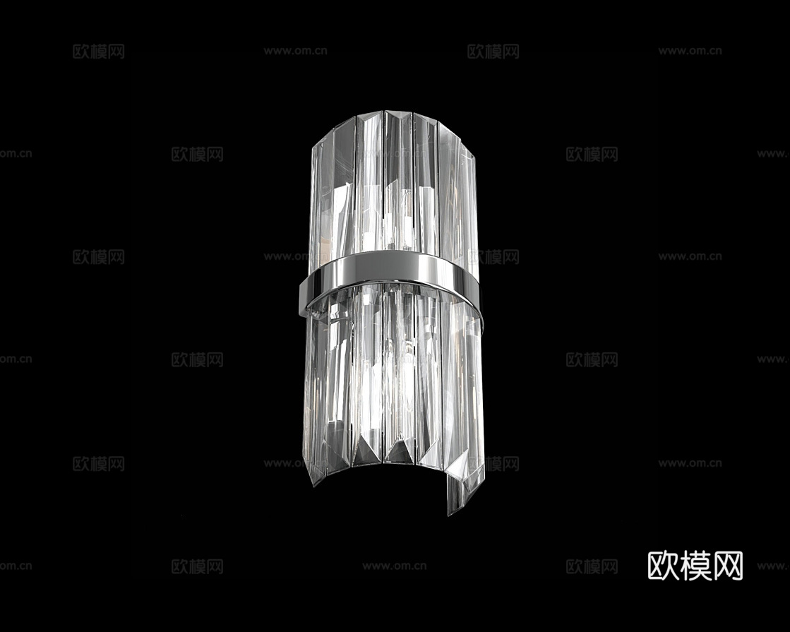 Cloyd 轻奢壁灯3d模型下载（渲染图2）