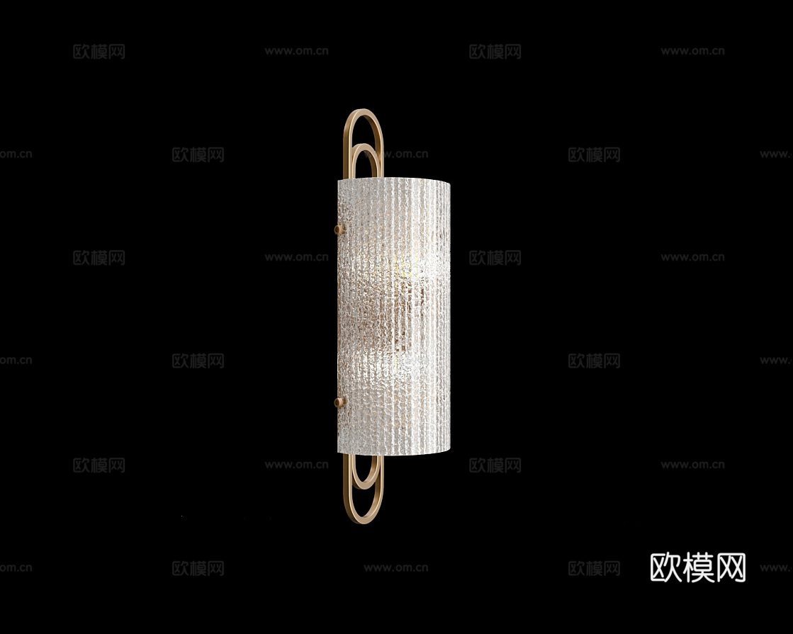 Cloyd 轻奢壁灯3d模型下载（渲染图1）