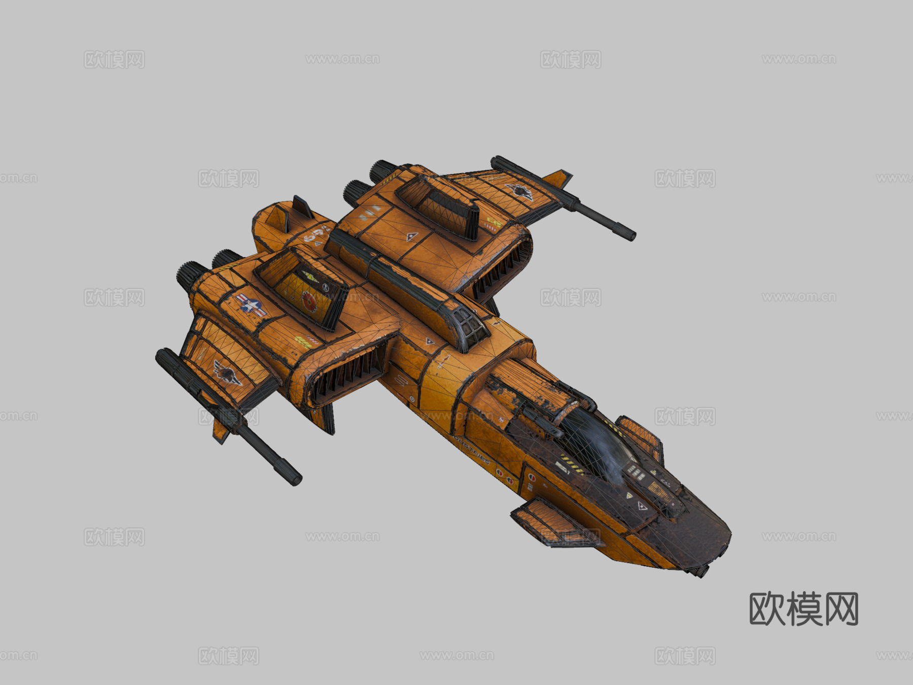 RI挥发号3d模型下载（渲染图2）