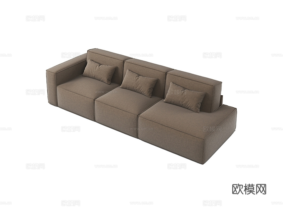 MEBELFORM 三人沙发 沙发床3d模型下载（渲染图3）