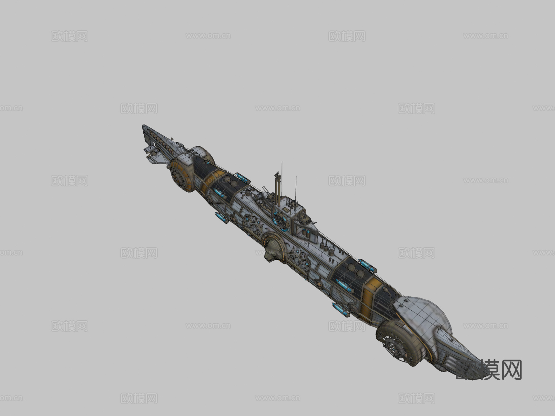 海狮3d模型下载（渲染图2）