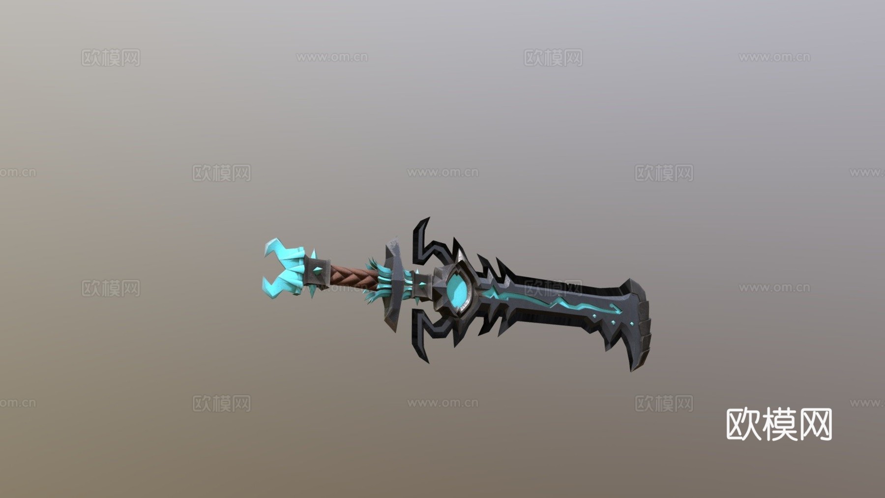 魔法蓝剑3d模型下载（渲染图1）