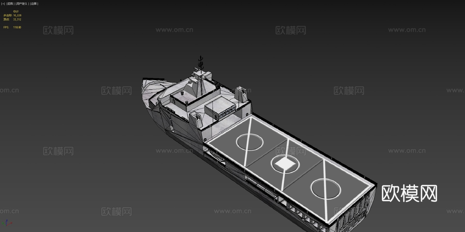 班达亚齐船3d模型下载（渲染图4）