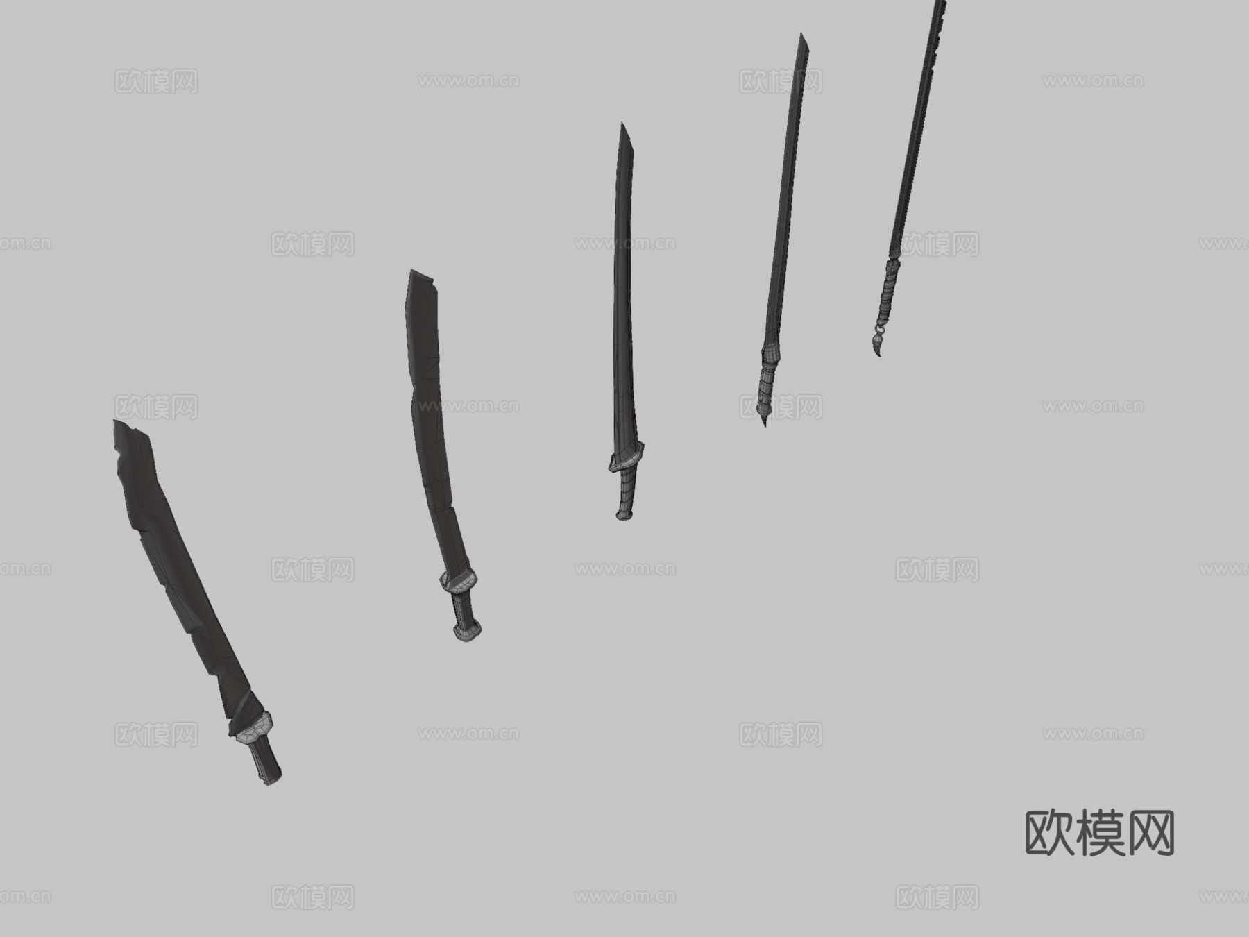 死亡猎人双刃3d模型下载（渲染图3）