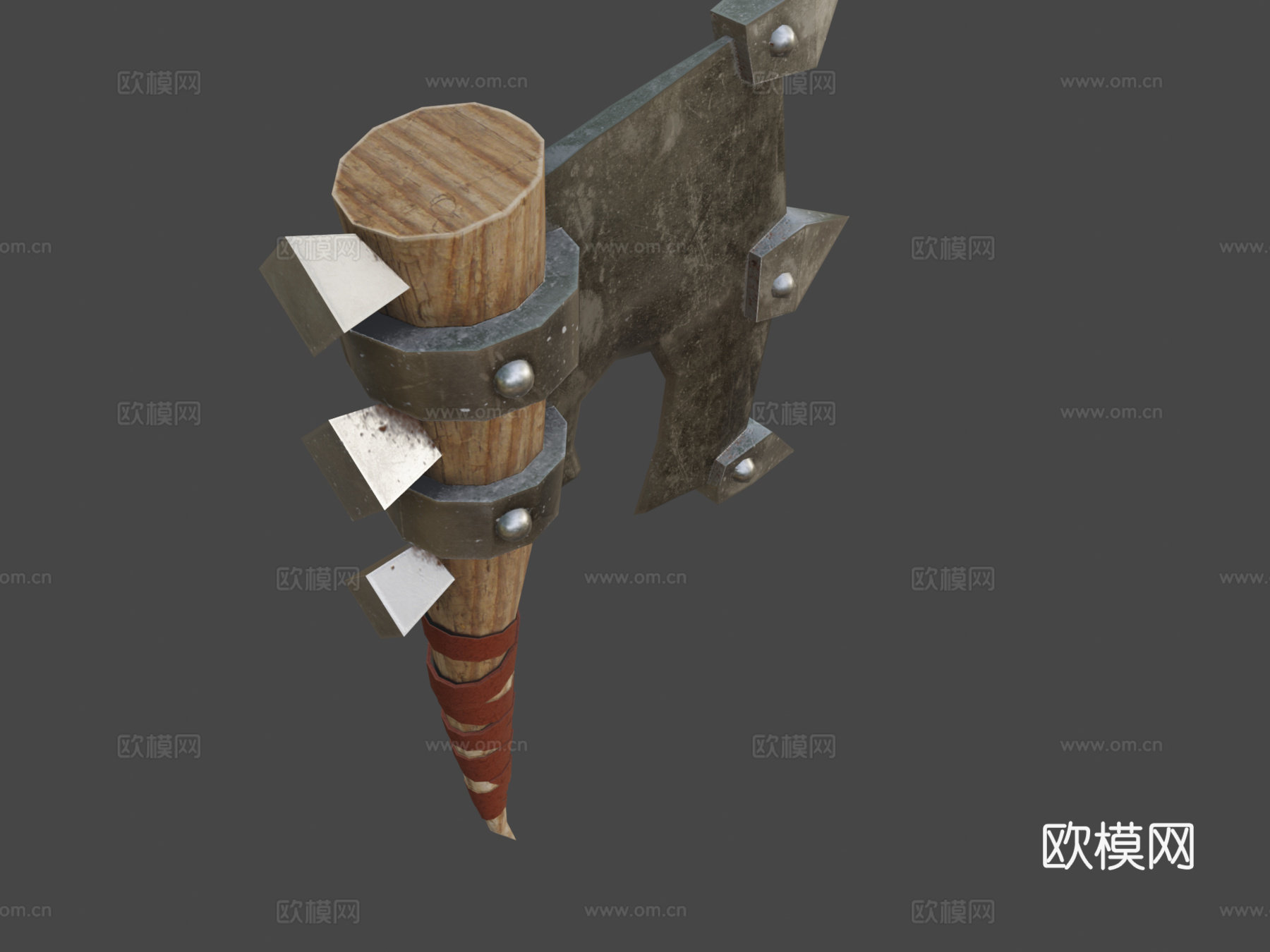 低多边形斧3d模型下载（渲染图8）