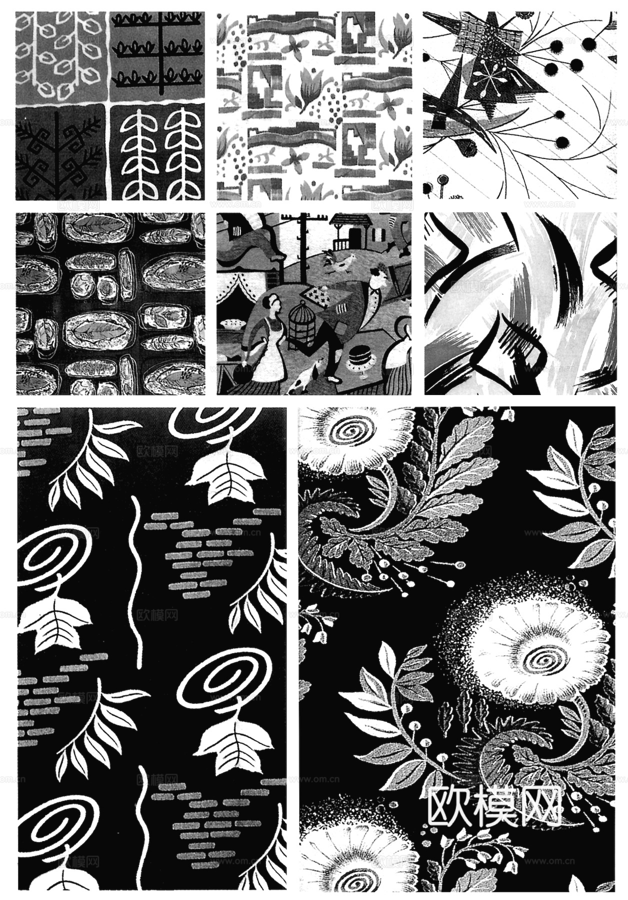 黑白遮罩通道黑白凹凸高光遮罩线条花纹纹理水泥做旧脏旧墙面下载