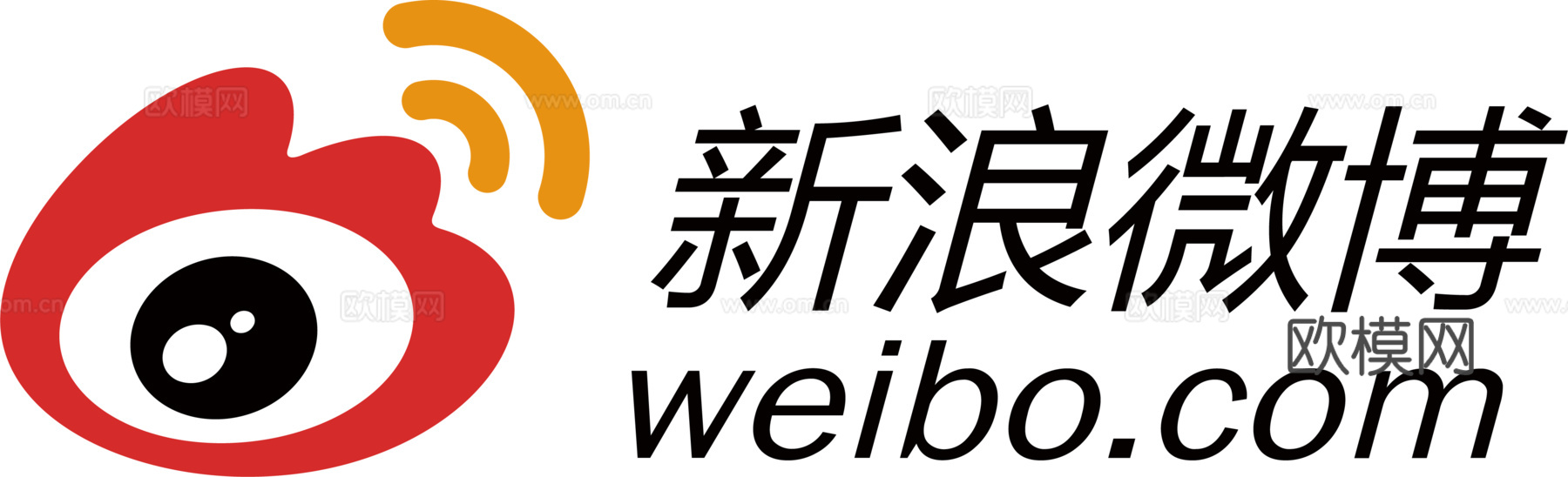 新浪微博，社交平台logo