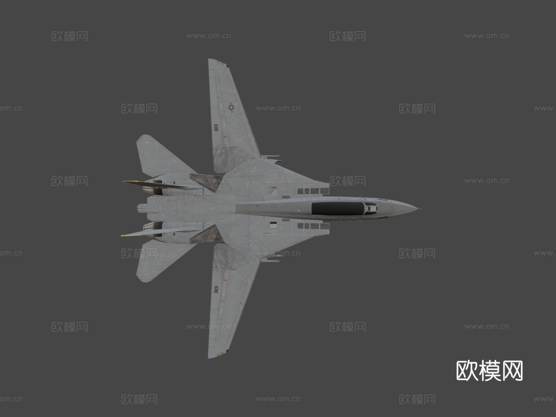 F14雄猫壮志凌云起落架放下可版3d模型下载（渲染图6）