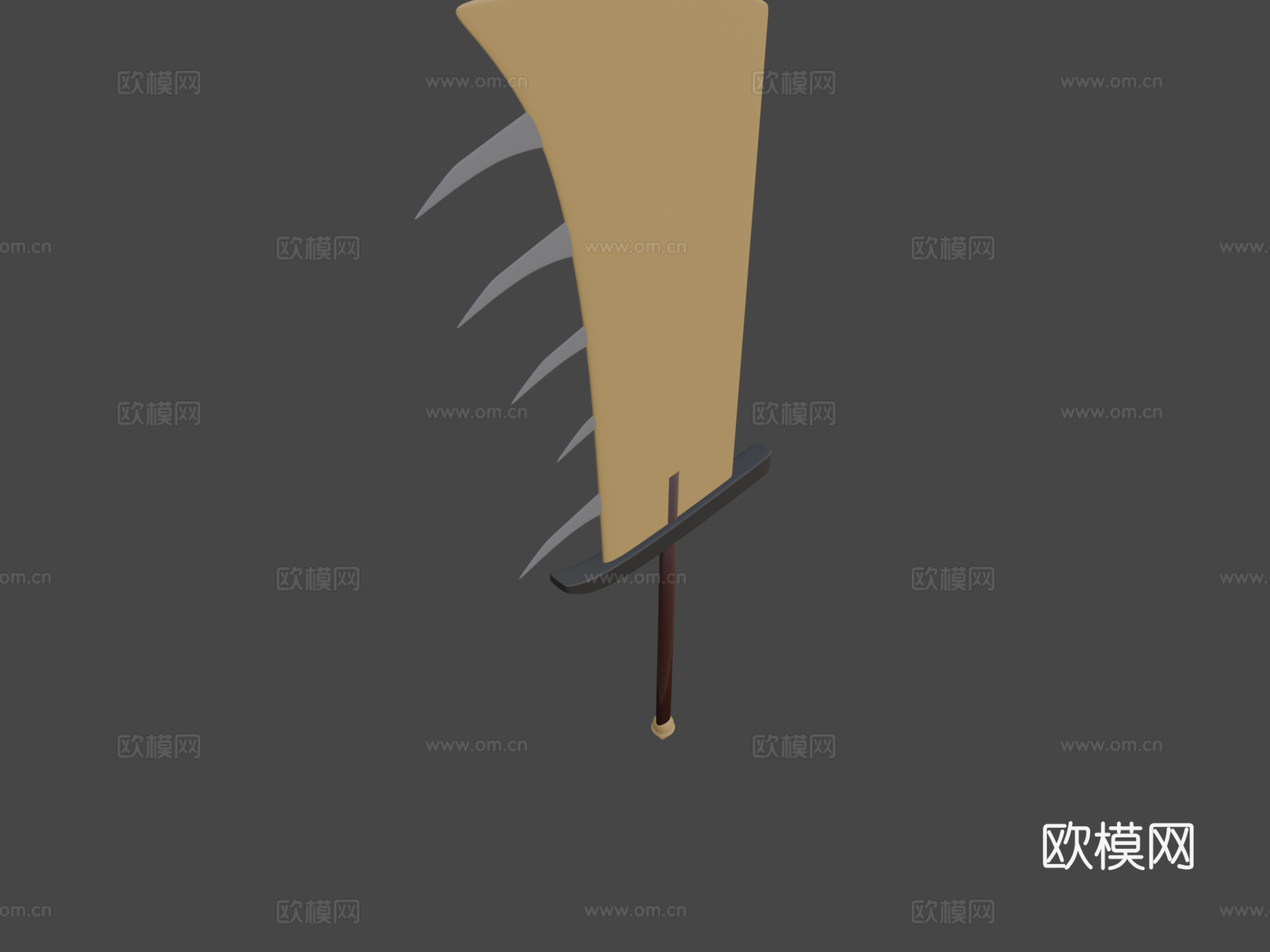 怪物猎人粉丝自制巨剑3d模型下载（渲染图5）