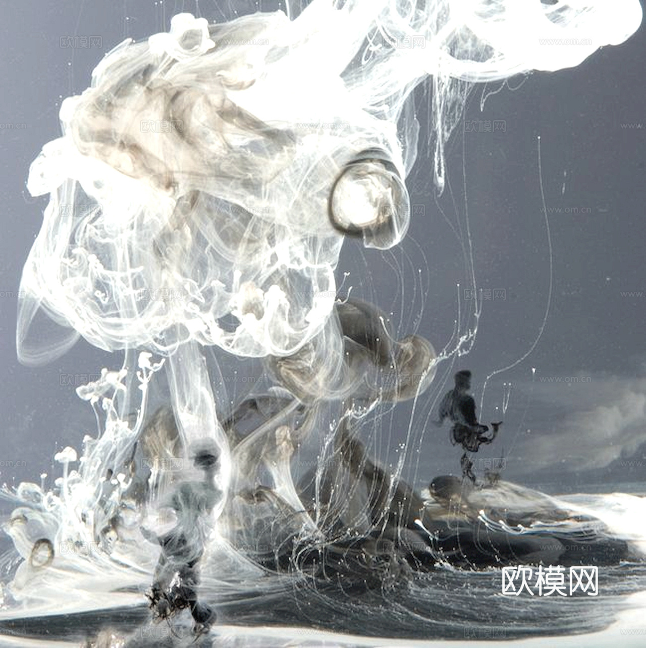 中式新中式挂画壁画水墨字画山水花鸟背景墙壁纸装饰画抽象画油画下载