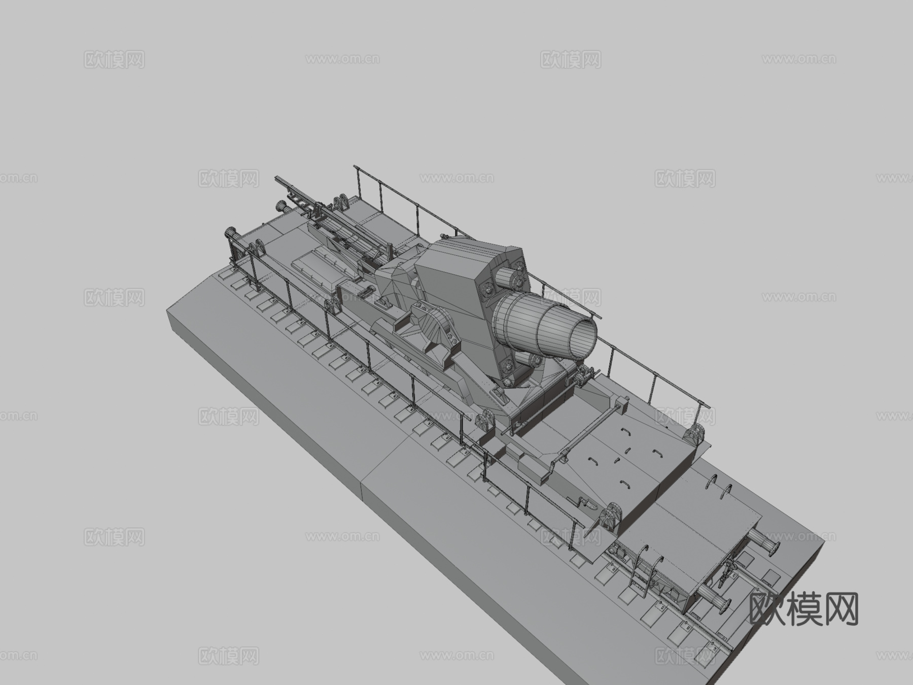 病理学2018铁路炮23d模型下载（渲染图3）