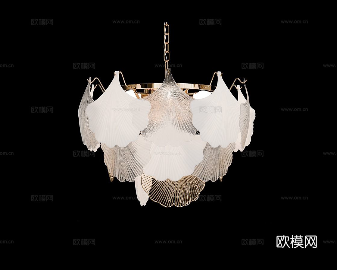 Cloyd 奢华吊灯3d模型下载（渲染图1）
