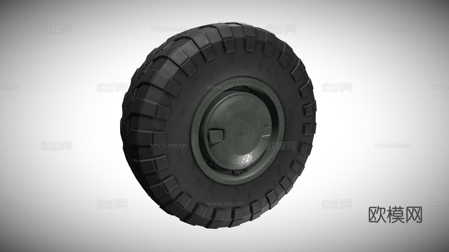 BTR70车轮3d模型下载（渲染图1）