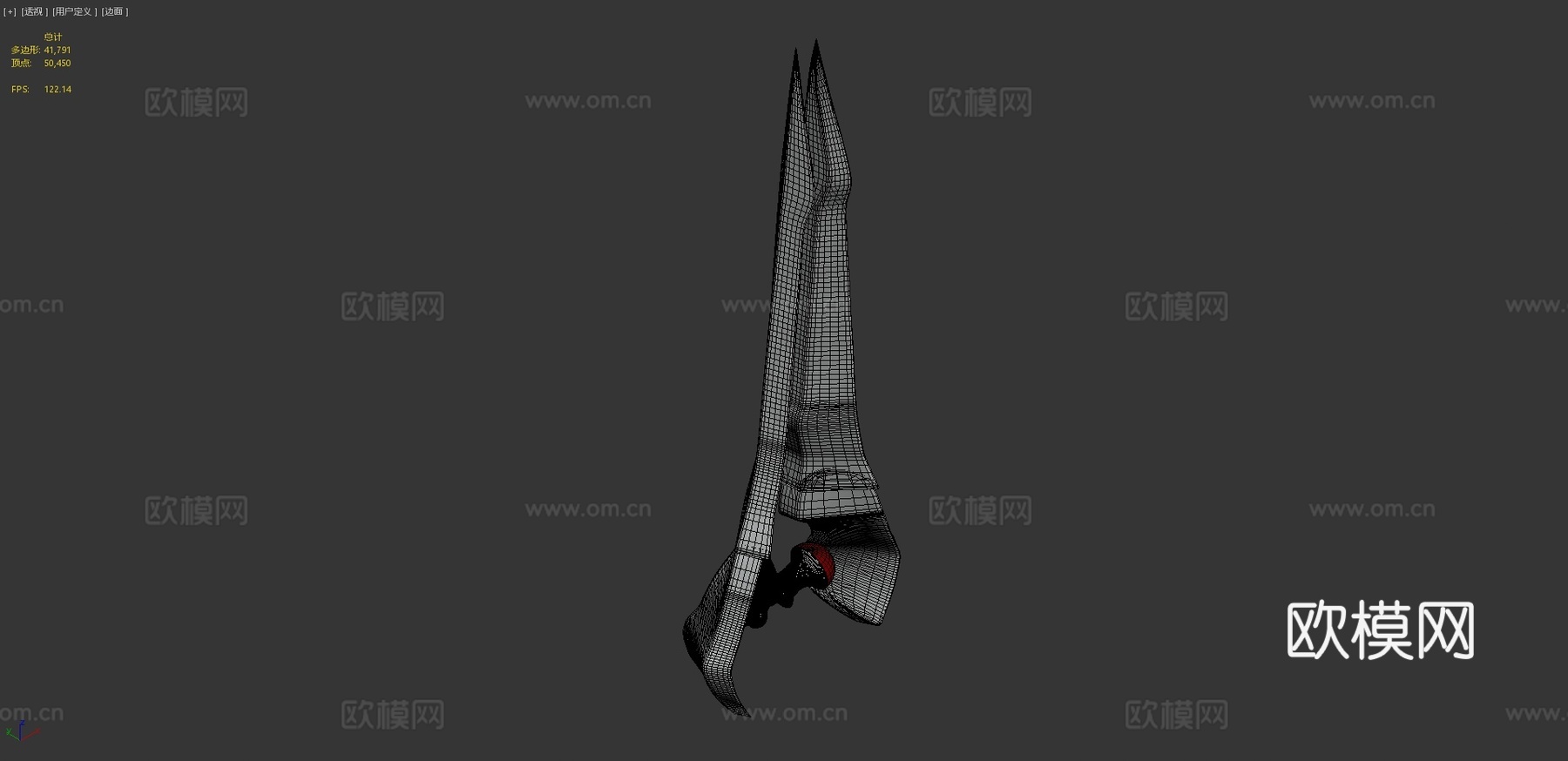 复仇女神之剑3d模型下载（渲染图4）