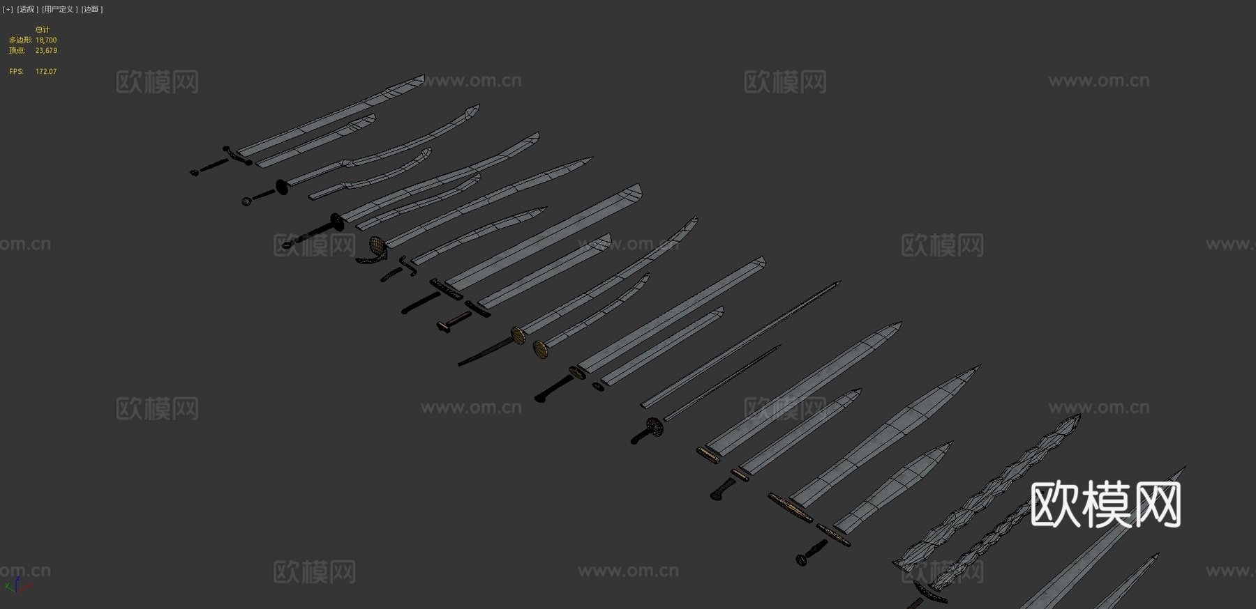 模块化剑3d模型下载（渲染图4）