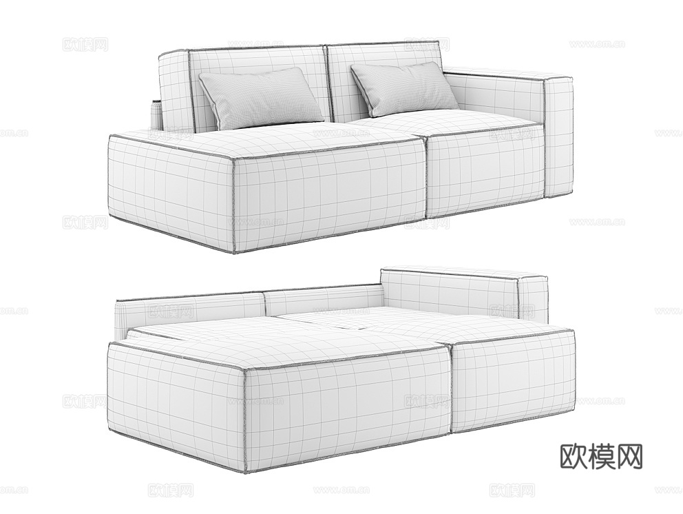 MEBELFORM 双人沙发3d模型下载（渲染图2）