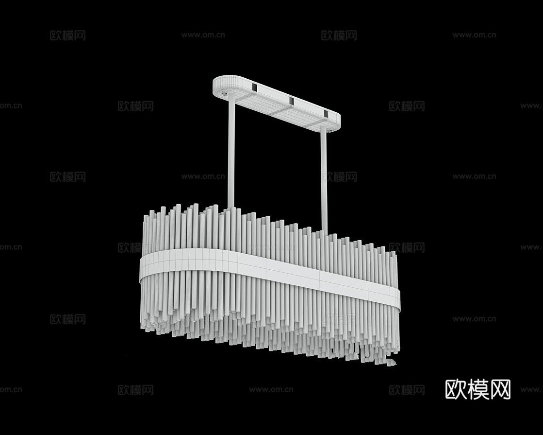 Cloyd 轻奢吊灯3d模型下载（渲染图3）