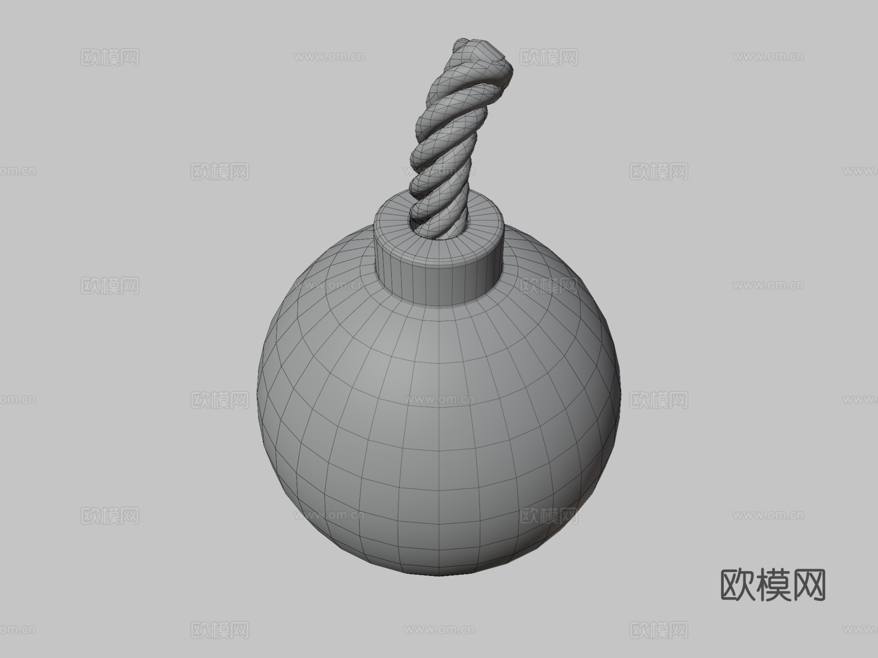 简易炸弹3d模型下载（渲染图3）