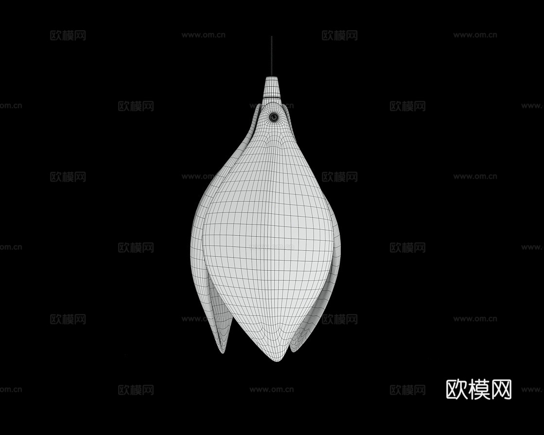 Cloyd 轻奢花苞吊灯3d模型下载（渲染图5）