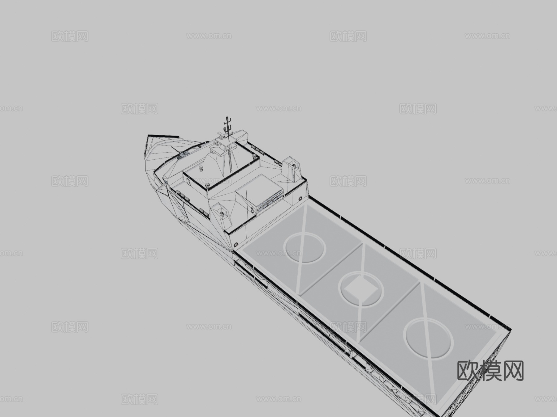 班达亚齐船3d模型下载（渲染图2）