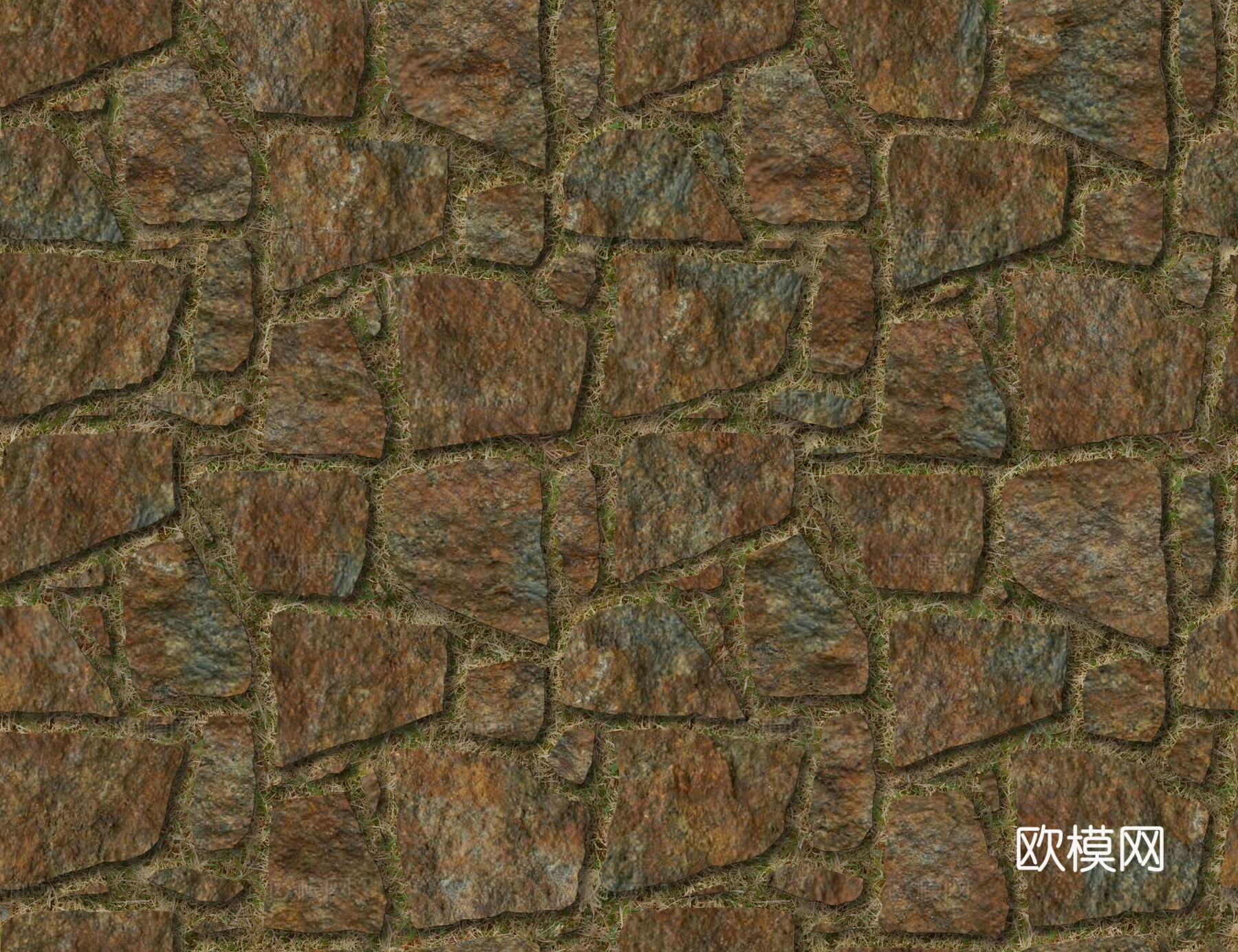 红色砂岩毛石-多边形毛石-破冰纹毛石23