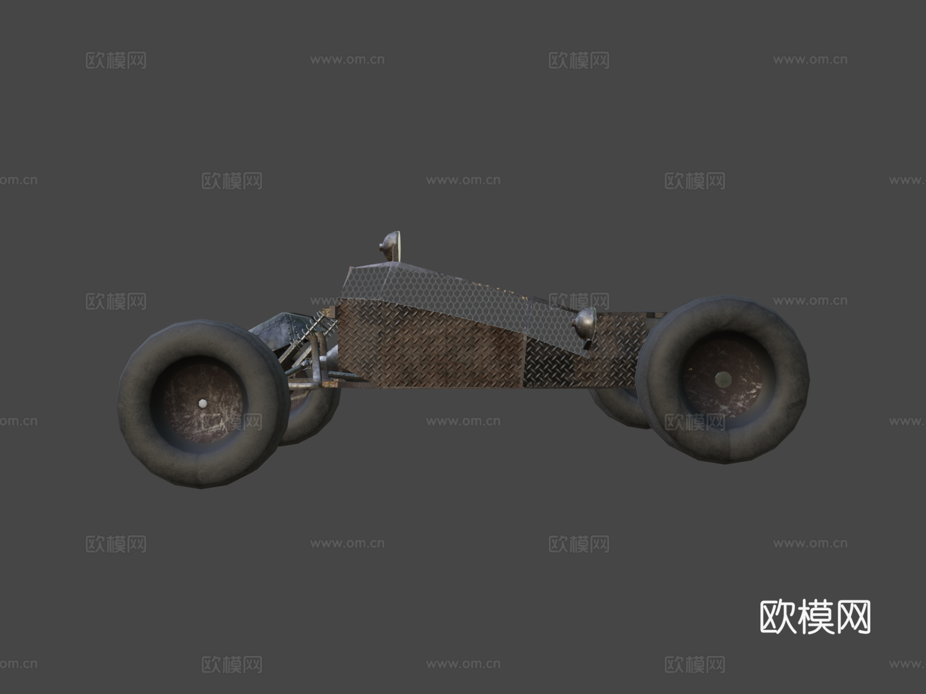 后末日越野车3d模型下载（渲染图5）