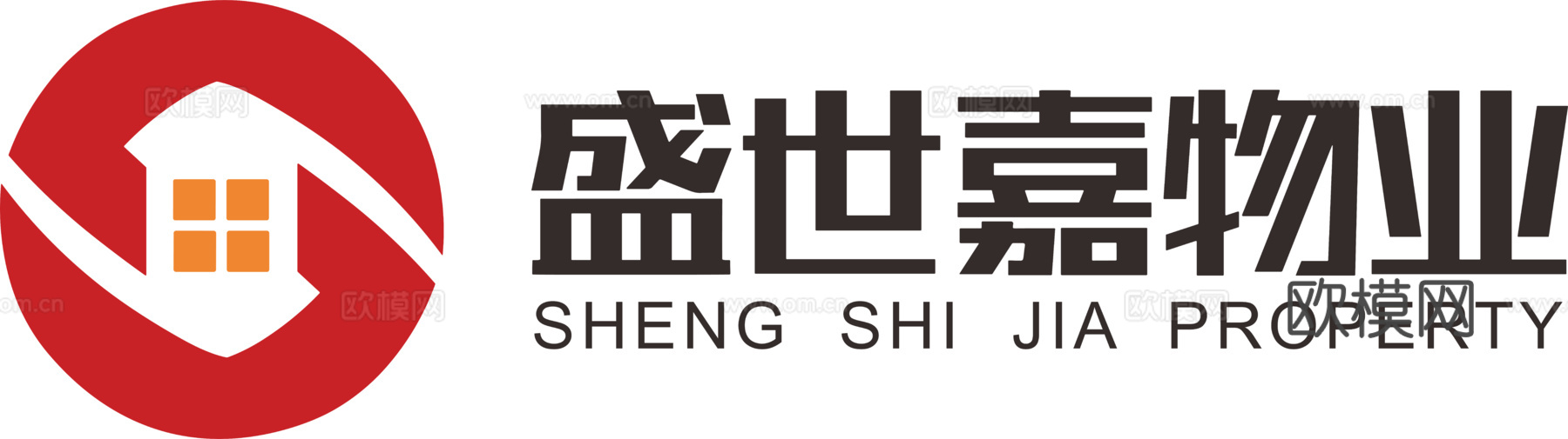 盛世嘉物业，物业管理logo