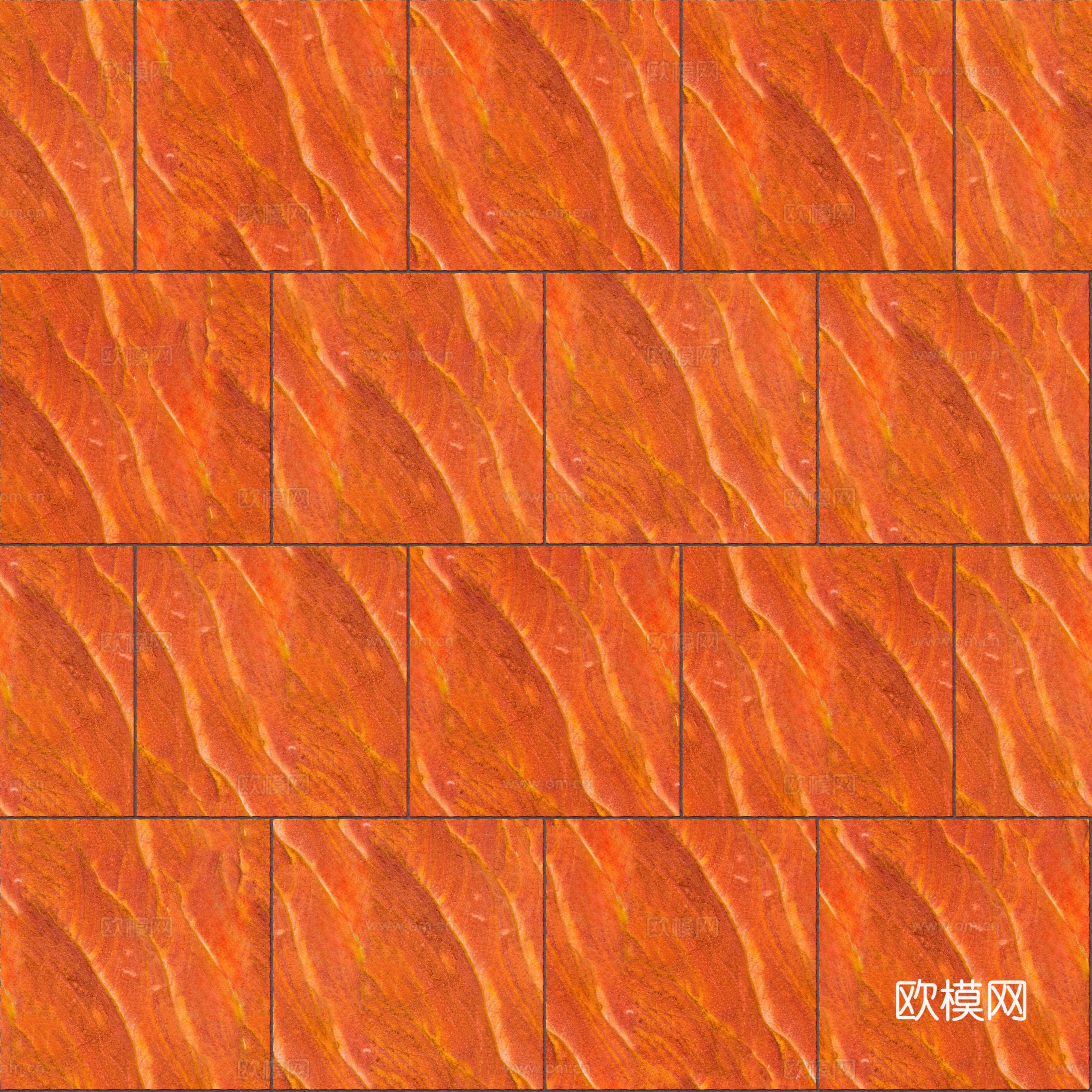 暗红色红色砂岩-方形错缝-横向17