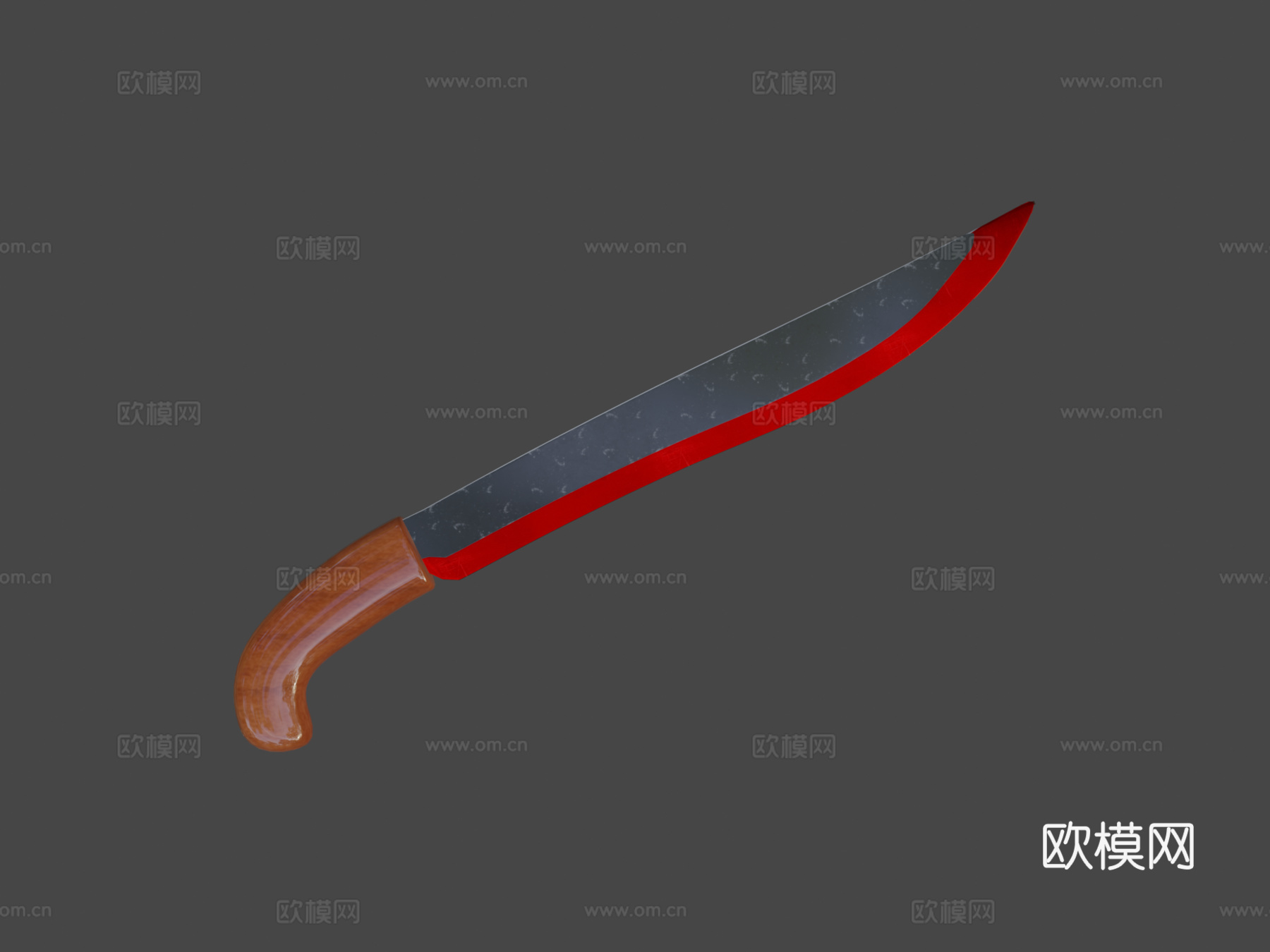戈洛克砍刀3d模型下载（渲染图6）