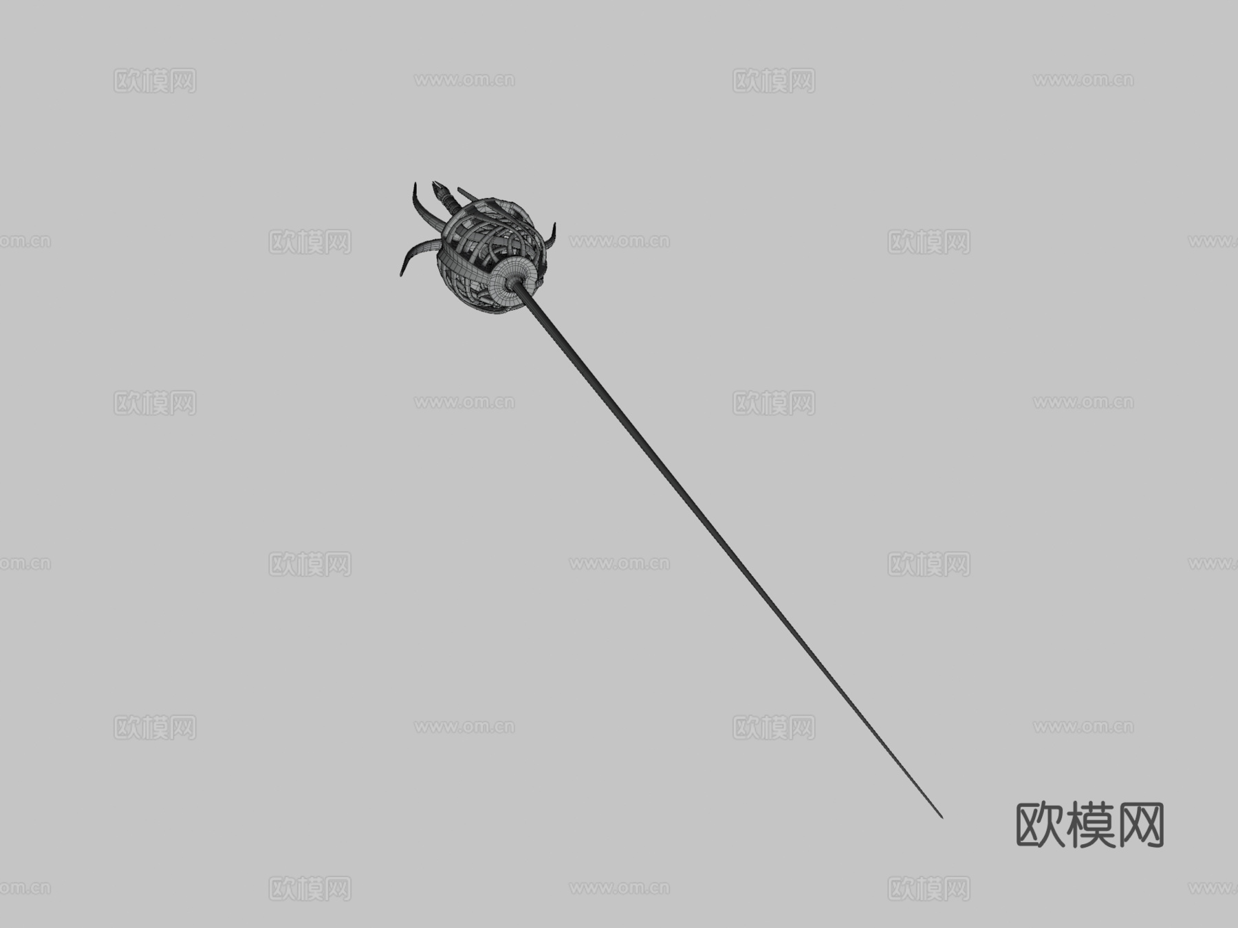 死亡猎人细剑第四级3d模型下载（渲染图3）