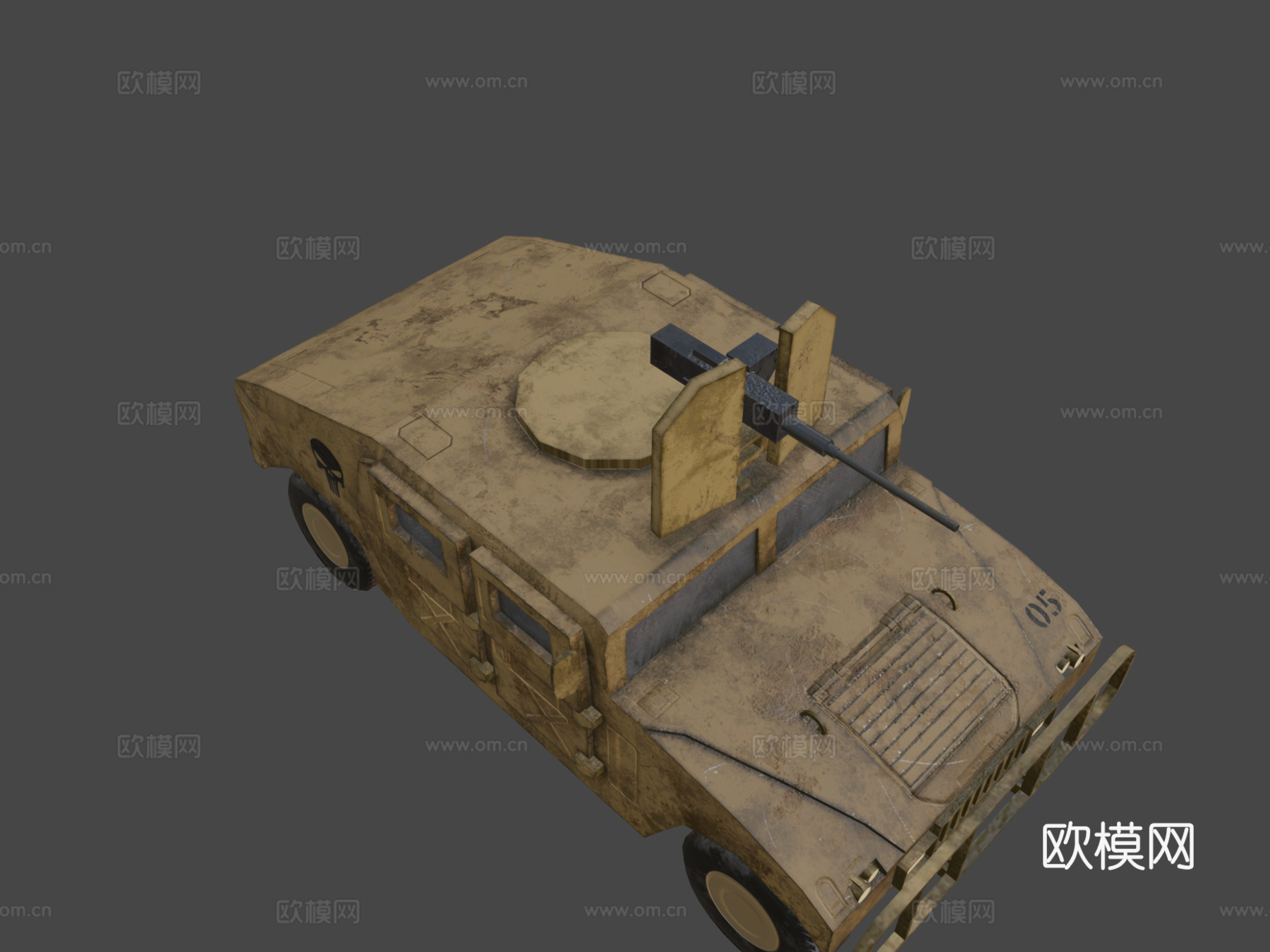 军用悍马3d模型下载（渲染图8）