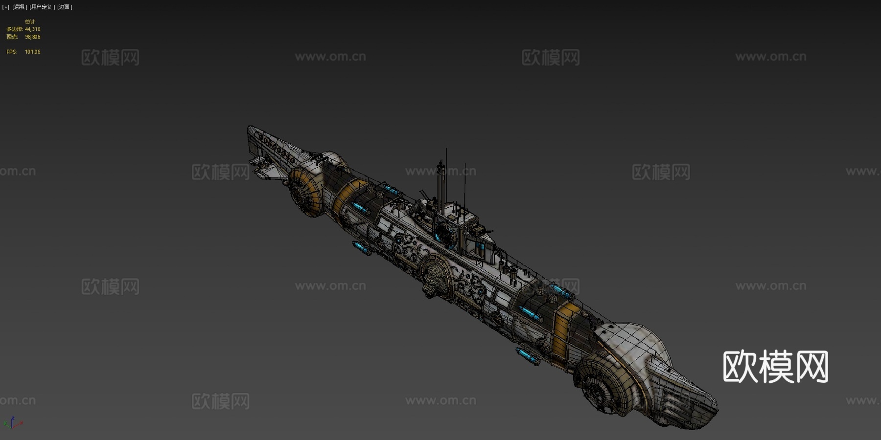 海狮3d模型下载（渲染图4）