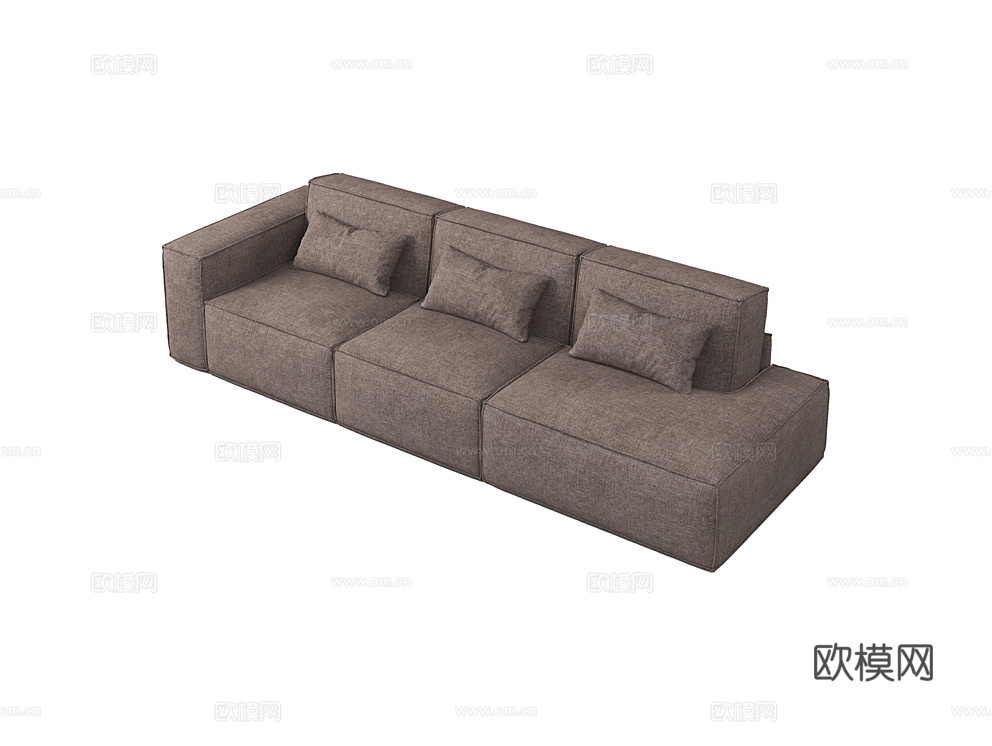 MEBELFORM 三人沙发 沙发床3d模型下载（渲染图4）