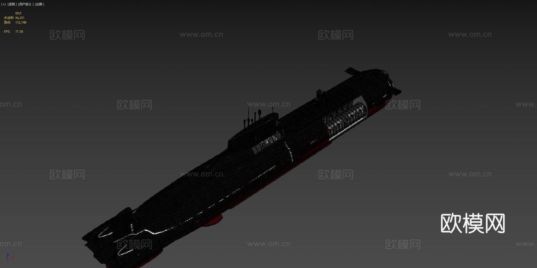 项目鲨鱼3d模型下载（渲染图4）