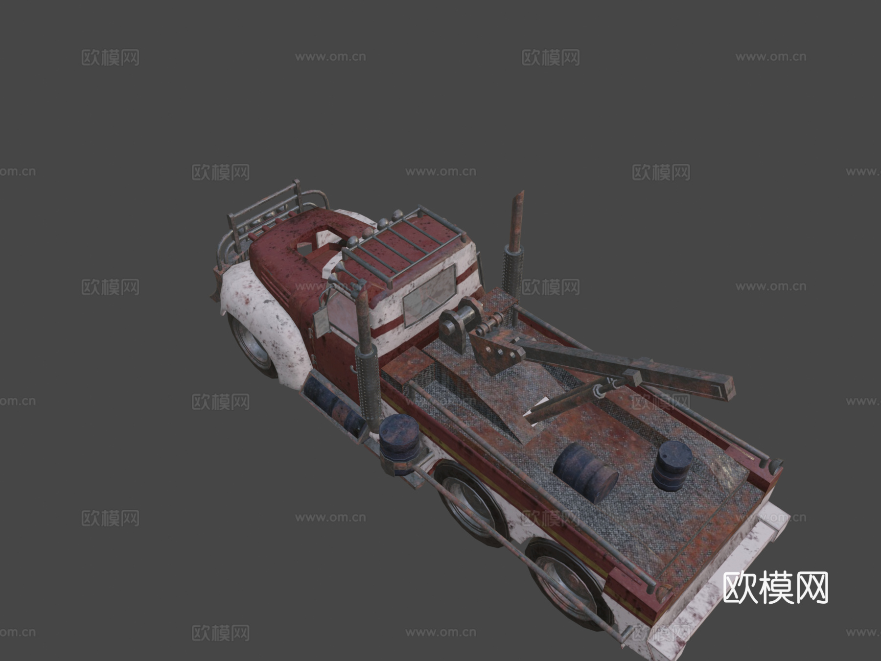拖车3d模型下载（渲染图7）