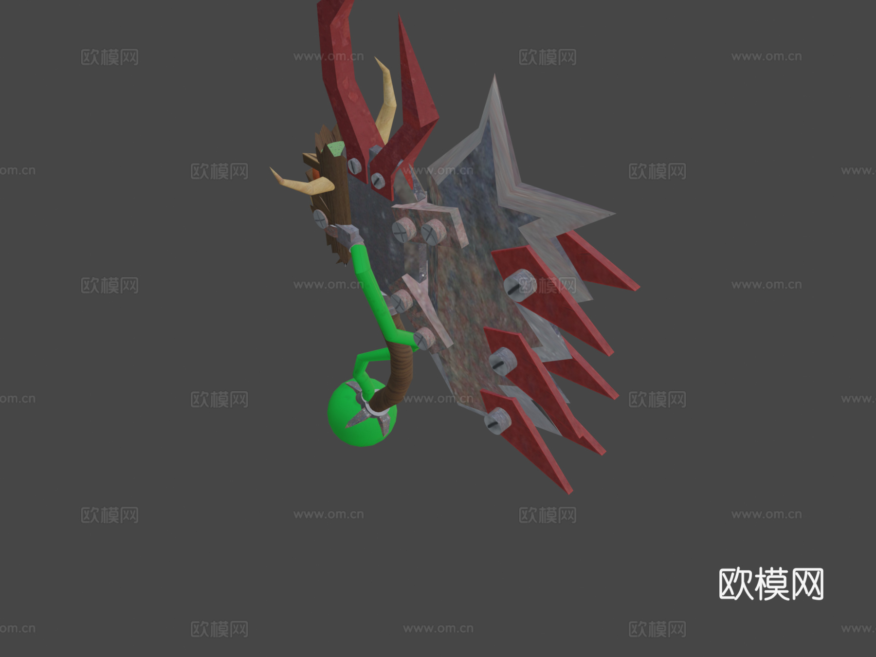 莫克砍刀3d模型下载（渲染图7）