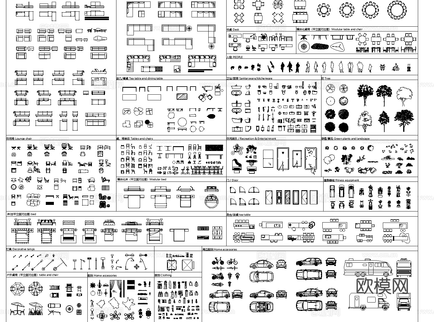 2026最新家具CAD动态图库cad施工图