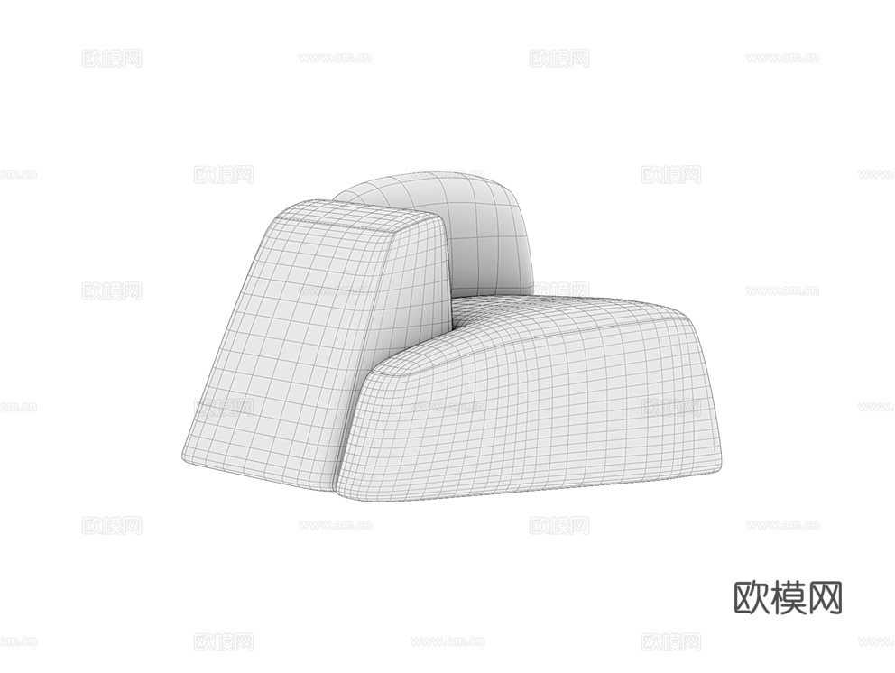 Siori 沙发单人位3d模型下载（渲染图3）