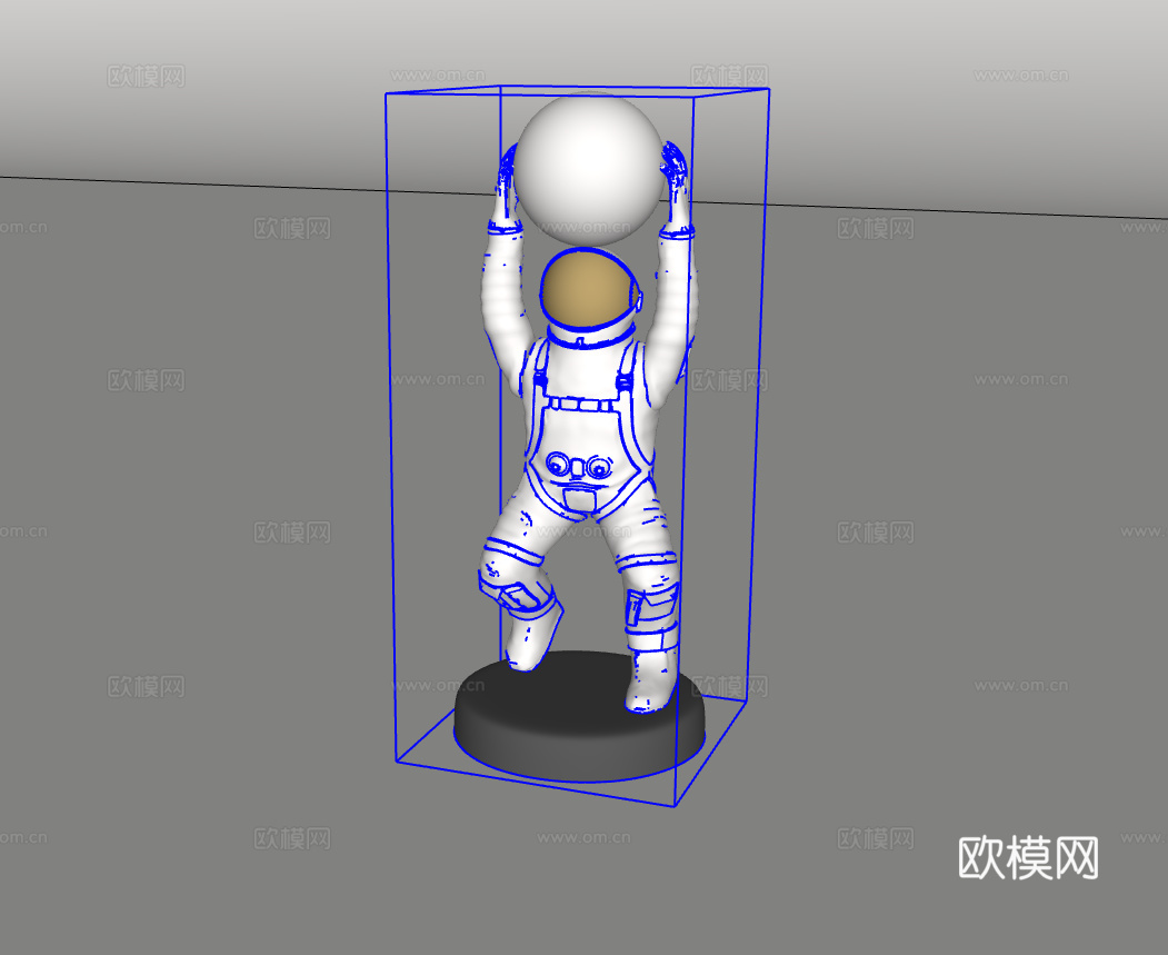 金属摆件su模型