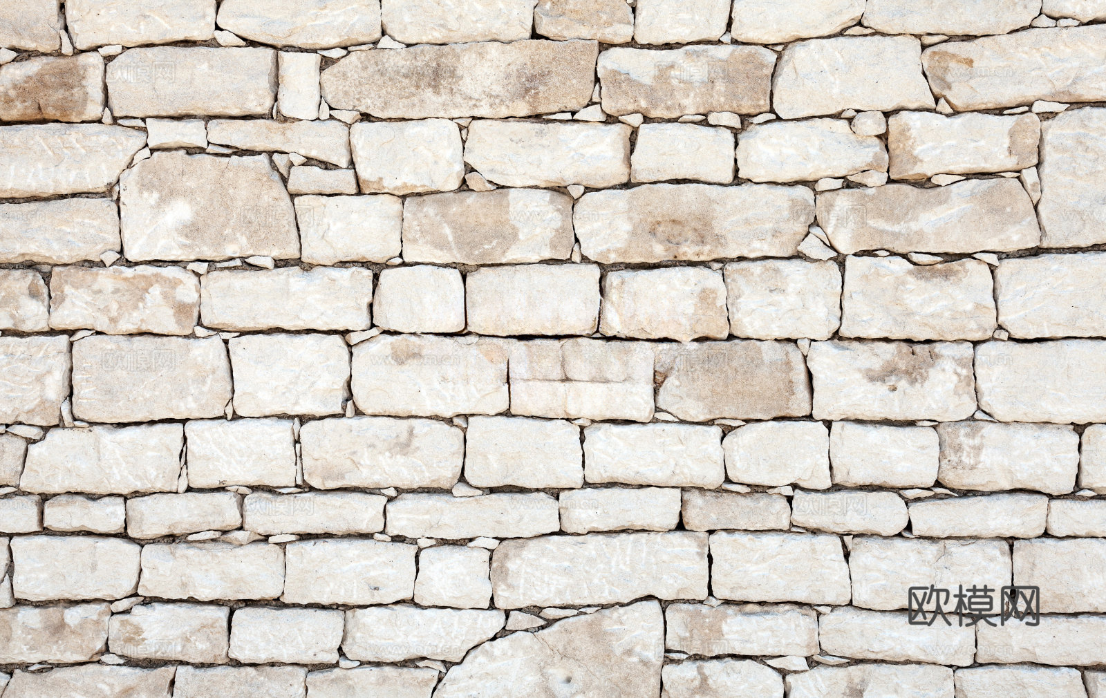 规则自然形态干垒石，毛石墙面41