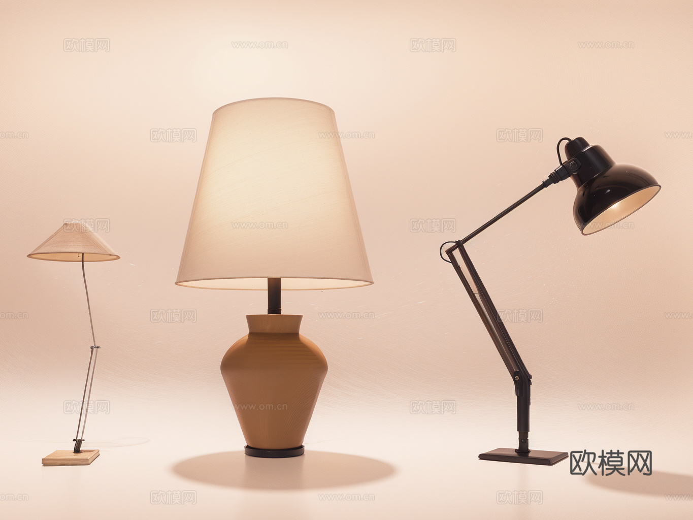 家居饰品灯具器材小品su模型