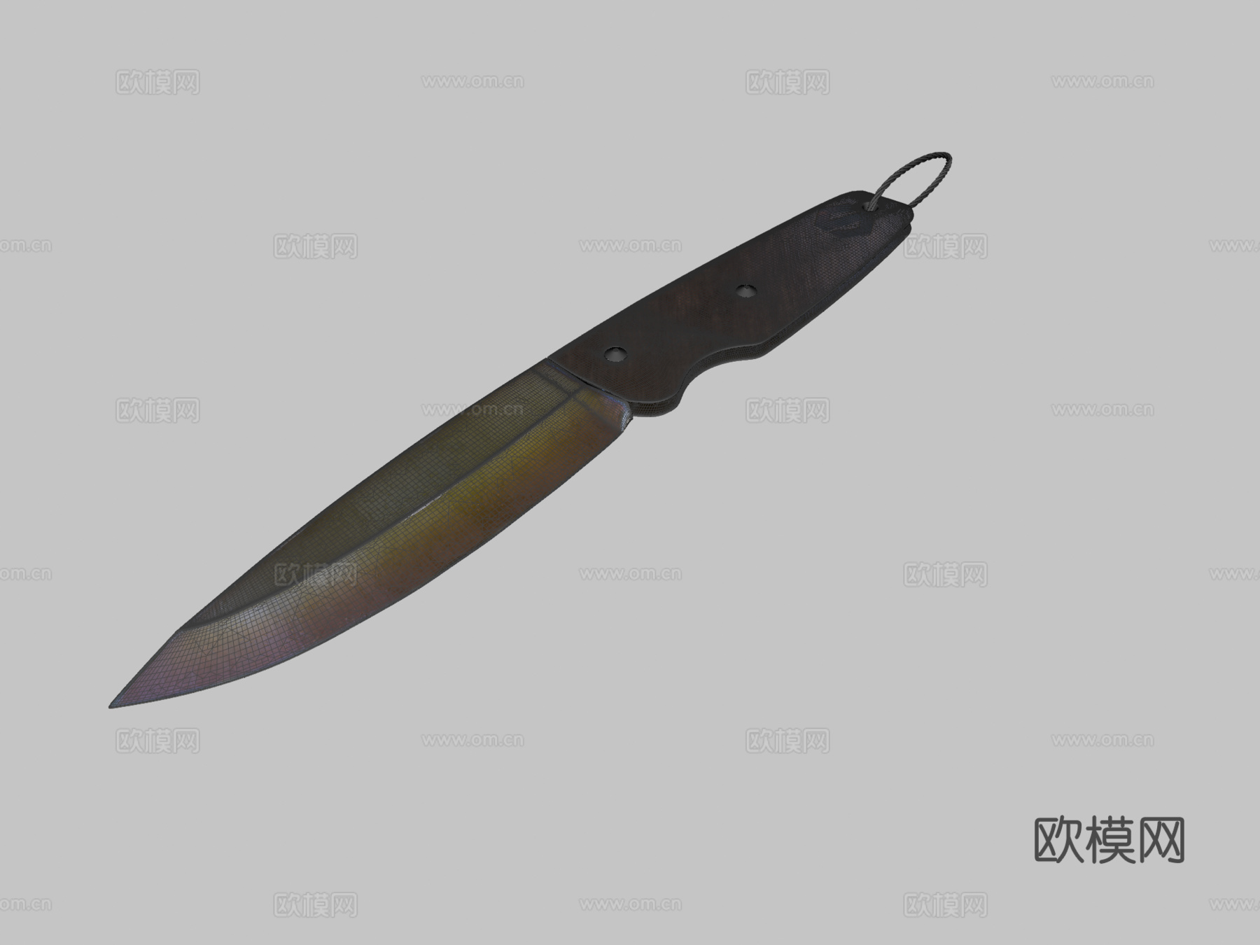 折叠刀3d模型下载（渲染图2）