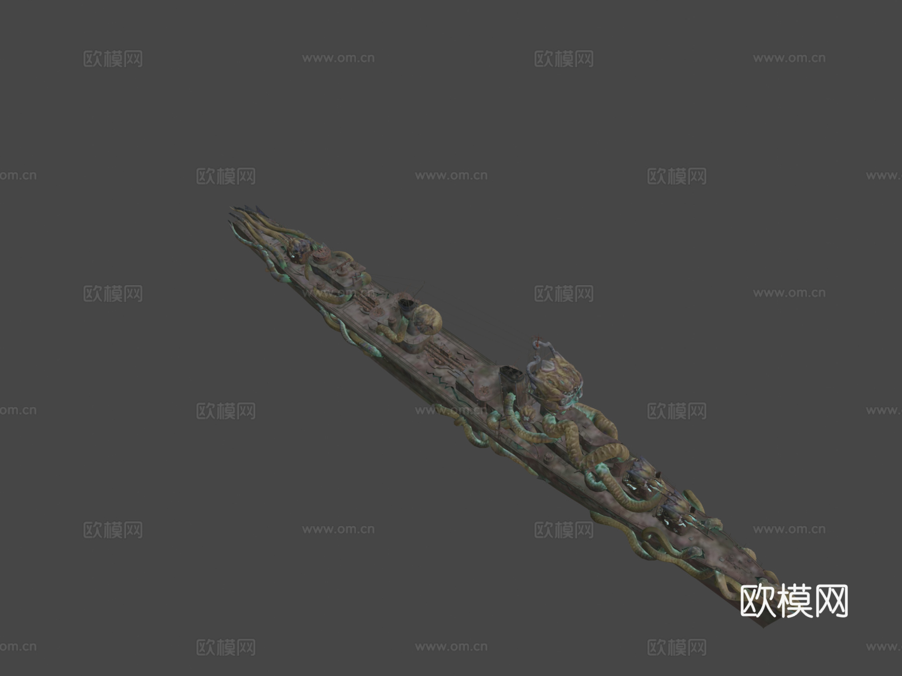 剃刀蠕虫3d模型下载（渲染图7）