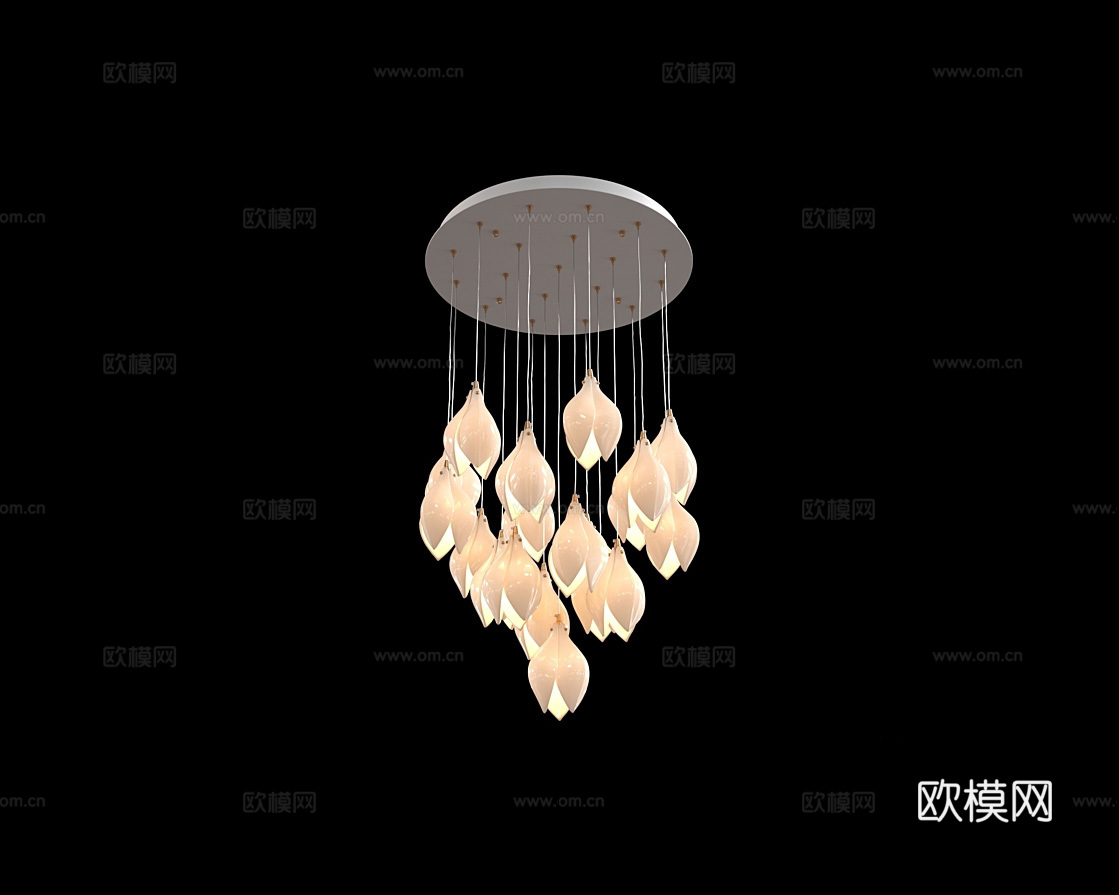 Cloyd  装饰吸顶灯3d模型下载（渲染图2）