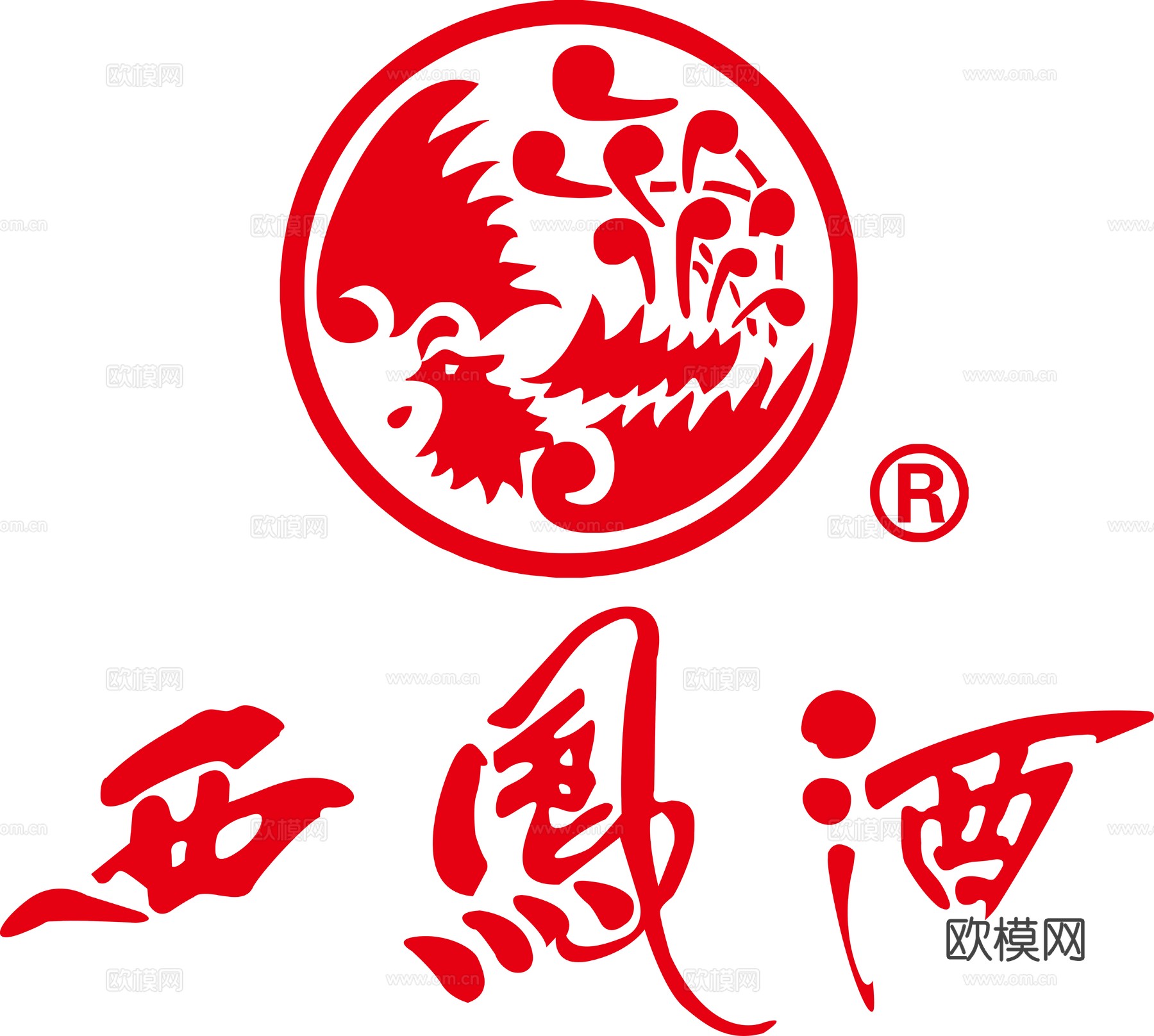 西凤酒2，白酒品牌logo